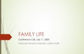 FAMILY LIFE conference call
