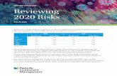 MACRO STRATEGY Reviewing 2020 Risks