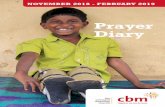 Prayer Diary - CBM UK