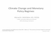 Climate Change and Monetary Policy Regimes
