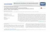 Analysis of bacterial communities and characterization of ...