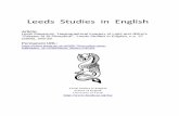 Leeds Studies in English - Digital Library - University of Leeds