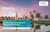Siemens Advanced Solutions for Future-Proof Generation
