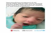 Operationalizing management of sick young infants with ...