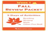 Week 1 Fall - westcott.cps.edu
