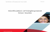 Verification of Employment User Guide