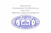 Masonic Principles Proficiency for the Master Mason Degree
