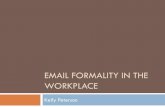 Informal email in the workplace