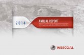2014 ANNUAL REPORT - Wescoal