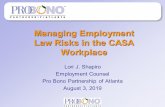 Managing Employment Law Risks in the CASA Workplace