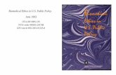Biomedical Ethics in U.S. Public Policy - National University of