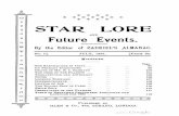 Star Lore and Future Events