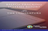 Ballot tracking SyStemS report