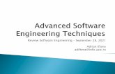 Review Software Engineering September 28, 2021 Adrian ...