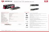 MSI Radeon RX 570 ARMOR 8G OC Datasheet