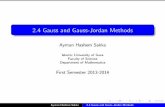 2.4 Gauss and Gauss-Jordan Methods
