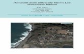 Humboldt State University Marine Lab Procedures Manual