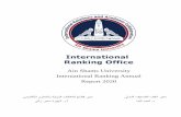 Ain Shams University International Ranking Annual Report 2020
