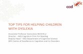 Top tips for helping children with dyslexia