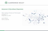 Advances in Polyurethane Dispersions