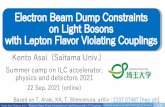 Electron Beam Dump Constraints on Light Bosons with Lepton ...