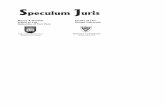 iii - Welcome to Speculum Juris | Speculum Juris