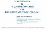 SUGGESTIONS RECOMMENDATIONS ON THE DRAFT MOEF&CC …