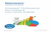 timeware Professional job costing & cost centre analysis