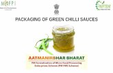 PACKAGING OF GREEN CHILLI SAUCES - niftem.ac.in