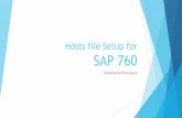 Hosts file Setup for SAP 760 - lapupd.ongc.co.in