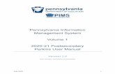 2020-21 PIMS Perkins Postsecondary Manual - Vol 1