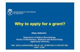 Why to apply for a grant?