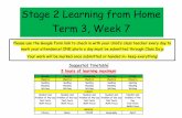 Stage 2 Learning from Home Term 3, Week 7