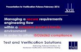 Managing a secure requirements engineering flow within a ...