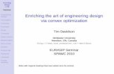Enriching the art of engineering design via convex optimization