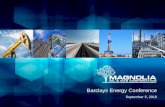 Barclays Energy Conference - Magnolia Oil & Gas Operating LLC