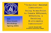 Computer-Assisted Instruction: Using PowerPoint to Create ...