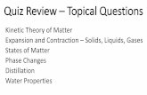 Quiz Review – Topical Questions