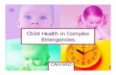 Child health in complex emergencies