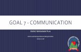 Goal 7 - Communication