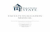 FACULTY EVALUATION MANUAL