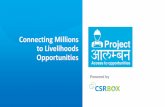 Connecting Millions to Livelihoods Opportunities