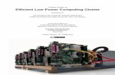 Efficient Low-Power Computing Cluster