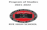 Program of Studies 2021-2022 - Rye Middle School