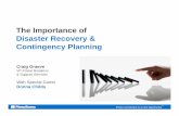 The Importance of Disaster Recovery & Contingency Planning