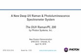 A New Deep UV Raman & Photoluminescence Spectrometer ...