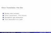 Review noise concepts Direct transmission - Friis formula ...