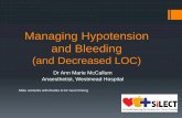 Managing Hypotension and Bleeding