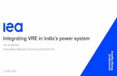 Integrating VRE in India’s power system