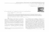 American Journal qf ORTHODONTICS A method of'cephalomettic